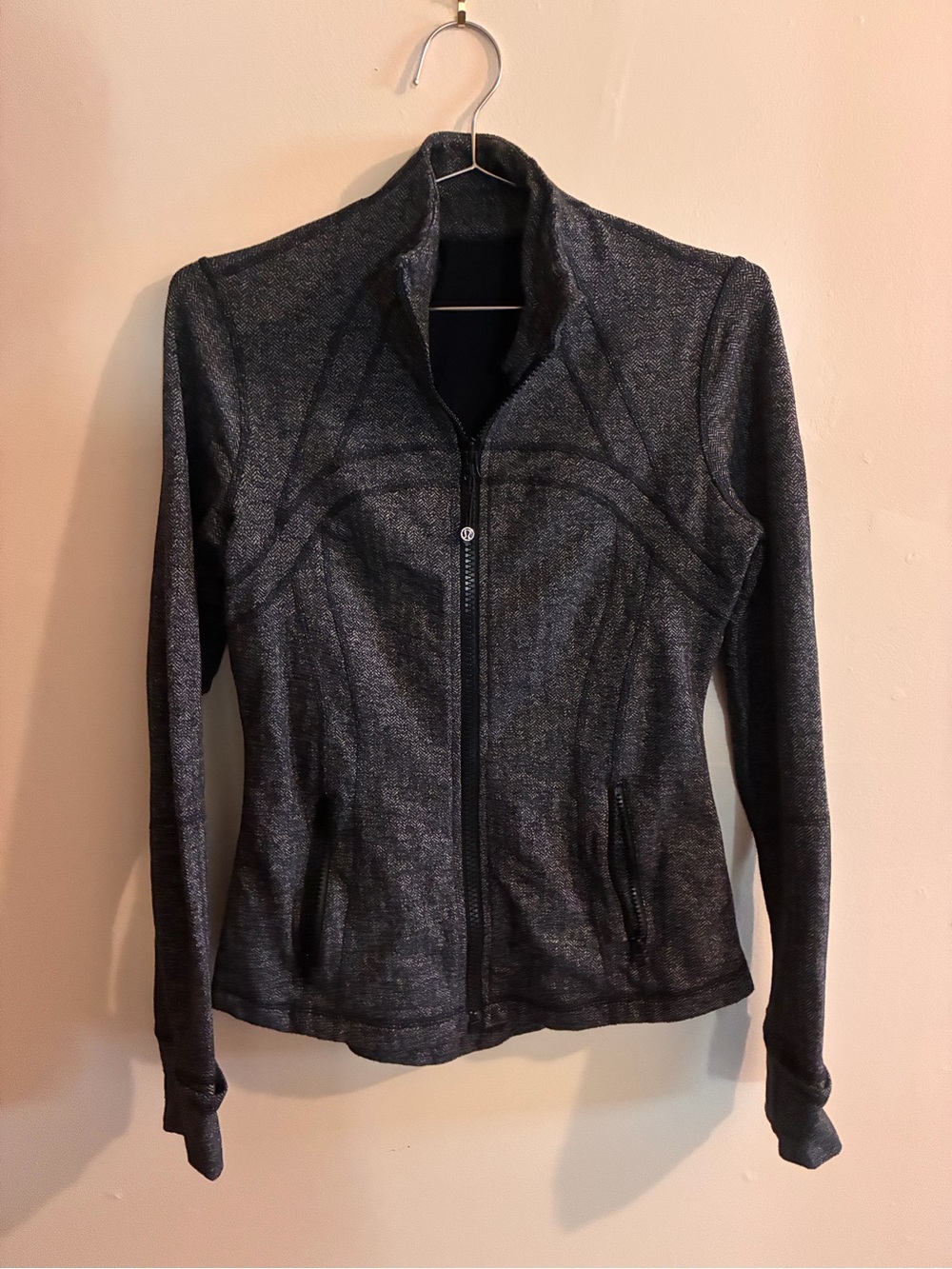 lululemon athletica Charcoal Zip-Up Bomber Jacket